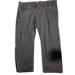 Levi’s 501 Jeans Black Men’s 46W x 30L — Straight Leg, Button Fly, Classic Denim